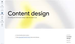 Content design