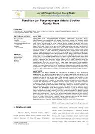 We did not find results for: Pdf Penelitian Dan Pengembangan Material Struktur Reaktor Maju