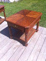 This end table is used and has a far amount of scratches and scuff marks through out the unit. Before Sklar Peppler End Tables Shabby Turned Chic