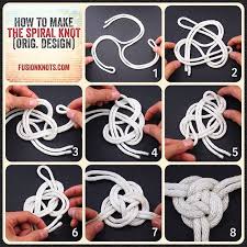 The Spiral Knot Step By Step Image Instructions Written Instructions Feat In My Book Decorative Fusion Kno Celtic Knot Tutorial Knots Diy Macrame Knots