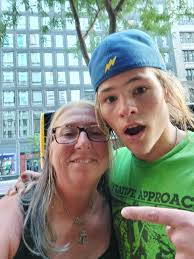 Meeting a famous drummer in California