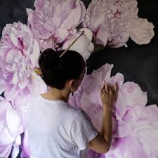 Painting Peonies Oil On Canvas Floral Painting Large Scale Floral Art Studios
