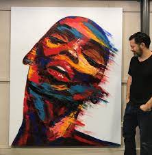 Itay Magen Original Painting Art Portrait Art Black Art Painting