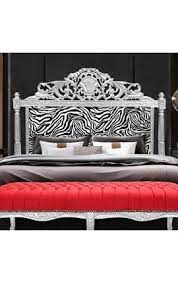 tete de lit baroque en velours zebre et bois argente tete de lit baroque lit baroque baroque