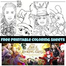 Coloring pages are fun rainy day activities and disney printables are the best yet. Alice Through The Looking Glass Coloring Sheets