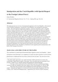 Stream songs including on s'est aimé comme on se quitte. Pdf Immigration And The Czech Republic With A Special Focus On The Foreign Labor Force 1