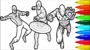 It helps to develop motor skills, imagination and patience. Captain America Coloring Page Spiderman Iron Man Captain America Wolverine Thor Hulk Coloring Birijus Com Captain America Coloring Pages Hulk Coloring Pages Spiderman Coloring