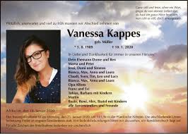 Offiziell bestätigt wurde der deal. Traueranzeigen Von Vanessa Kappes Trauerportal Ihrer Tageszeitung