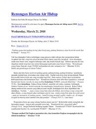 Terimakasih anda baru saja membaca renungan harian | khotbah dari kitab yesaya 50 : Renungan Harian Air Hidup