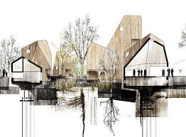 Reflections Architecture Visualization Architectural Section Architecture Drawing