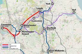 Map of liverpool, united kingdom. Northern Powerhouse Rail Wikipedia