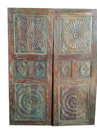 architectural floral carved door carved doors vintage doors antiques repurposed