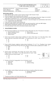 Soal fisika kelas 11 semester 1 kurikulum 2013. Soal Dan Pembahasan Fisika Xi Semester 2 Kapilaritas Jawabanku Id