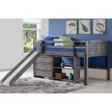 Beloved tree house creates wooden montessori beds for toddlers, children and teenagers. Donco Kids Rustic Sand Twin Tree House Loft Bed With Storage Drawers