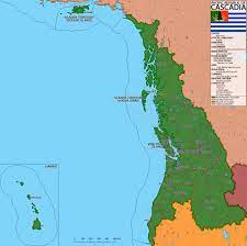 The Pacific Republic Of Cascadia Revamped Cascadia Alternative Future Map Cascadia Alternate History Historical Maps