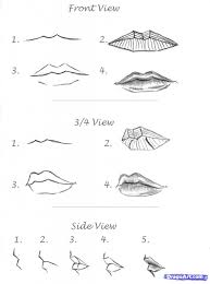 This basic step by step drawing tutorial will show you how to draw lips from the 3/4 view. How To Draw Lips Step By Step How To Images Collection