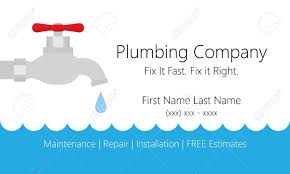If you see a plumbing business card design that you want to use, simply click on that image. Plumbing Business Card Template Royalty Free Cliparts Vectors And Stock Illustration Image 61677063