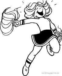Cheerleader Color Page Coloring Pages For Kids Sports Coloring Pages Printable Coloring Sports Coloring Pages Cute Coloring Pages Coloring Pages For Kids