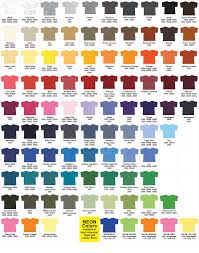 44 Unique Shirt Color Chart