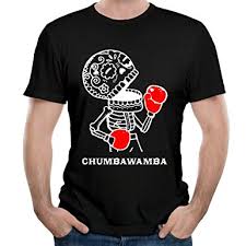 Chumbawamba box sceleton fekete póló -