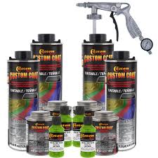 Lime Green 1 Gallon Urethane Spray On Truck Bed Liner Kit Spray Gun Tcp Global