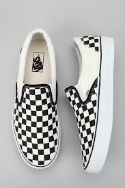 Black And White Checkered Vans Slip Ons Womens Urban Outfitters Vans Checkerboard Vans Checkerboard Slip On Shoes