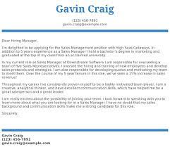 Cover letter example sales manager. Sales Manager Cover Letter Examples Samples Templates Resume Com
