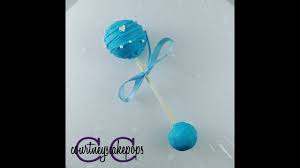 It's cute, funny and clever option to now that we've seen the baby blue rattle cake pops, we can't forget the loveliness of the pink ones! Baby Rattle Cakepops Courtney S Cakepops Youtube