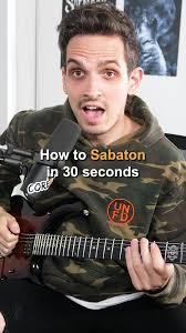 How to Sabaton in 30 seconds #metal #metaltok #metalhead #sabaton  #heavymetal #guitar #guitarist