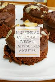 Muffins Au Chocolat Vegan Sans Sucres Ajoutes Recette Muffin Chocolat Chocolat Vegan Chocolat Sans Sucre
