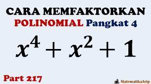 1berapa akar pangkat 3 bilangan 1331. Cara Memfaktorkan Polinomial Pangkat 4 Empat Dengan Cara Yang Begitu Mudah Youtube
