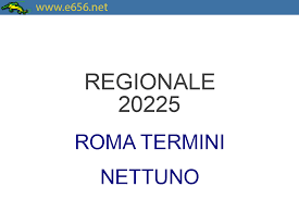 Orario treno Regionale 20225 di TRENITALIA Regionale da Roma Termini a  Nettuno - www.e656.net
