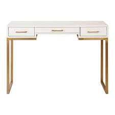 White And Gold Console Table Kirklands Console Desk Small Loft Bedroom Small Loft