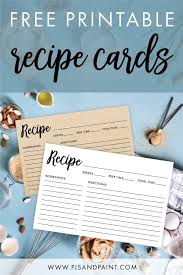 This series is covering how to make a cookbook with family recipes from start to finish. Free Printable Recipe Cards Instantly Download And Print