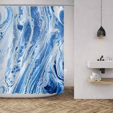 · steffy's pros + cons. Amazon Com Shower Curtain Marble Ink Texture Luxurious Graphic Print Polyester Fabric Bathroom Decor Sets With Hooks 72 X72 Inches Royal Blue Home Kitchen