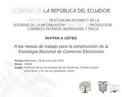 It covers news from inside and outside the country, although its focus is primarily on the former, especially on quito, guayaquil and occasionally cuenca. Ecuador Avanza Hacia El Comercio Electronico Ministerio De Telecomunicaciones Y De La Sociedad De La Informacion