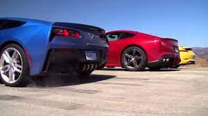 If the 458 is faster than the zr1 at accelerating to 60, 100, 125, 150, then how would the 1/4 mile time be slower? Ferrari F12 Berlinetta Vs Porshe 911 Vs Corvette C7 Youtube