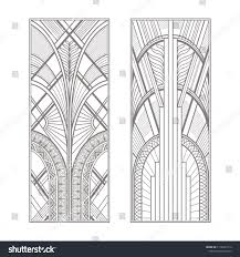 Gray Art Deco Panels Isolated On White Background Ad Sponsored Deco Art Gray Panels Art Deco Pattern Art Deco Tattoo Contemporary Art Deco