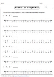 Indicate Hops On Each Number Line Number Line Printable Math Worksheets Christmas Math Worksheets
