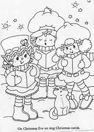 Blueberry Muffin Strawberry Shortcake Lemon Meringue And Custard Singing Christm Strawberry Shortcake Coloring Pages Christmas Coloring Pages Coloring Pages