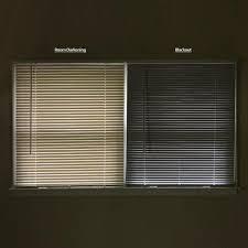 Find your perfect window blinds today & save big! Hampton Bay White Cordless Room Darkening 1 In Vinyl Mini Blind For Window Or Door 44 In W X 48 In L 10793478353149 The Home Depot