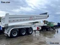 China 60 Tons Tri-Axle Transport 13 Ton Tipper Dump Semi Trailer
