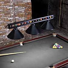4.6 out of 5 stars 332. Amazon Com Wellmet Billiard Light For Pool Table 59 Pool Table Lighting For 7 8 9 Table Hanging Over Pool Table Light With Matte Metal Shades And Billiard Ball Decor Perfect For Game Room Kitchen Island