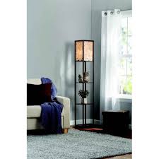 Position this floor lamp near the television or next to a display shelf. Adesso Script Floor Lamp Shelf On Sale Overstock 30676281