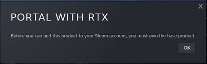 Cannot get Portal with RTX to launch, Steam? : r/Portal