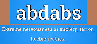 Meaning Of Abdabs English Vocabulary Words English Vocabulary Speech And Language
