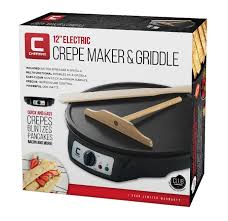 Chefman 12 Electric Crepe Maker Griddle Precise Temperature Contro White Elephant Gift Crepe Maker Pancakes And Bacon How To Make Crepe