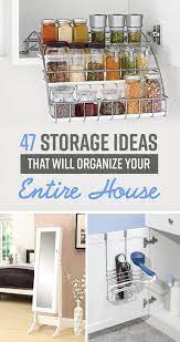 42 Insanely Clever Storage Ideas For Your Whole House Clever Storage Home Organization Storage Hacks Diy