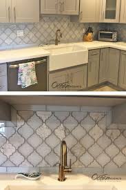 Adding A Darker Color Grout To Exquisite Arabesque Tile Makes For A Stunning Kitchen Backsplash Client Wanted Kitchen Style Kitchen Renovation Arabesque Tile