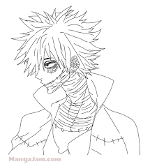 Since the beginning of the manga's serialization, several types of cover pages can be found. Dabi Coloring Pages Coloring Home